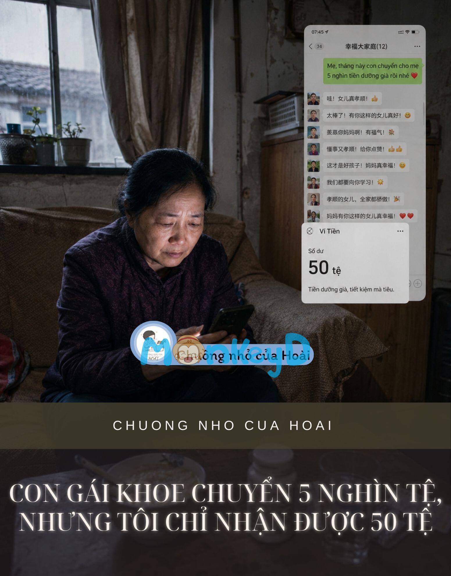 Con Gái Khoe Chuyển 5 Nghìn Tệ, Nhưng Tôi Chỉ Nhận Được 50 Tệ