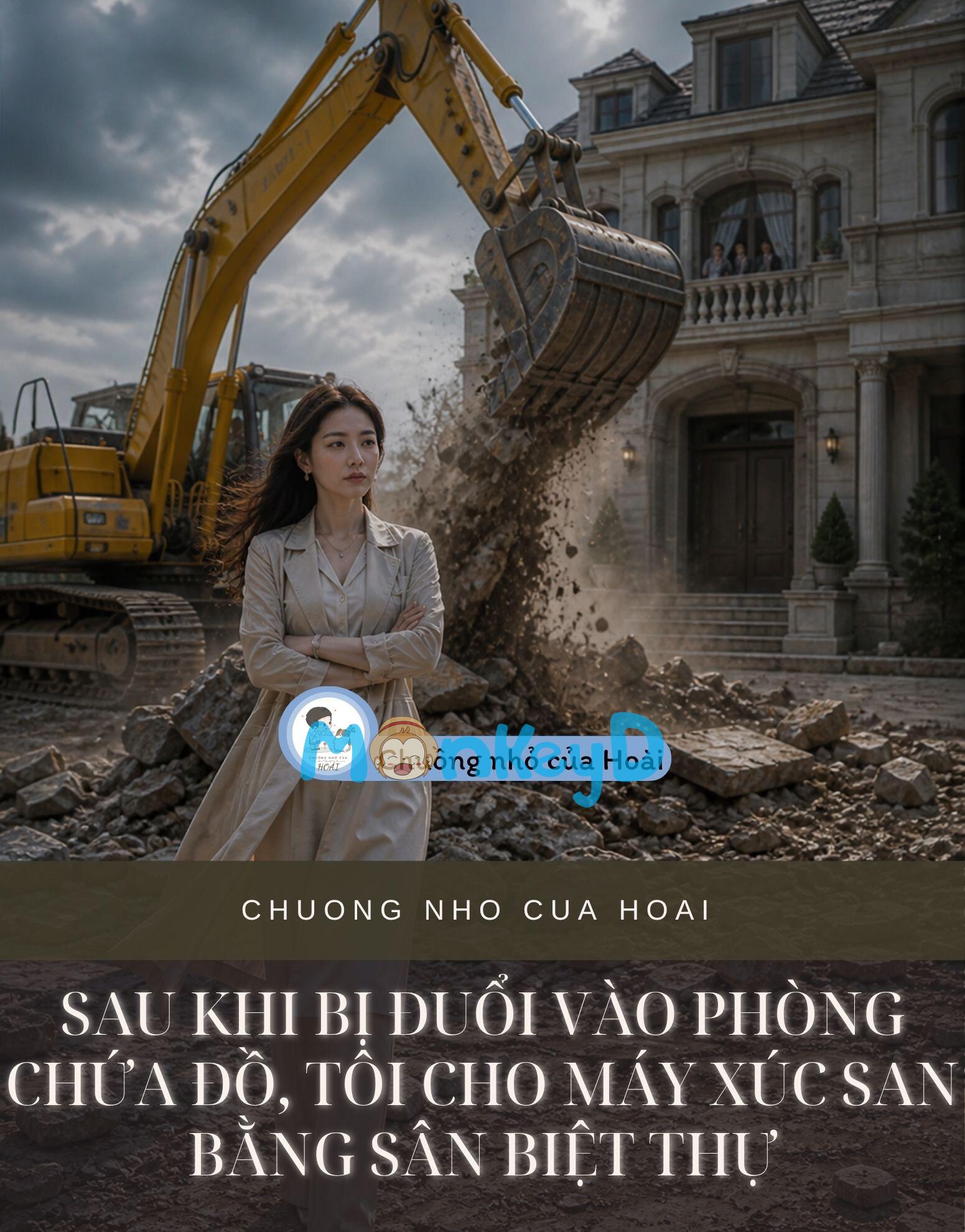 Sau Khi Bị Đuổi Vào Phòng Chứa Đồ, Tôi Cho Máy Xúc San Bằng Sân Biệt Thự